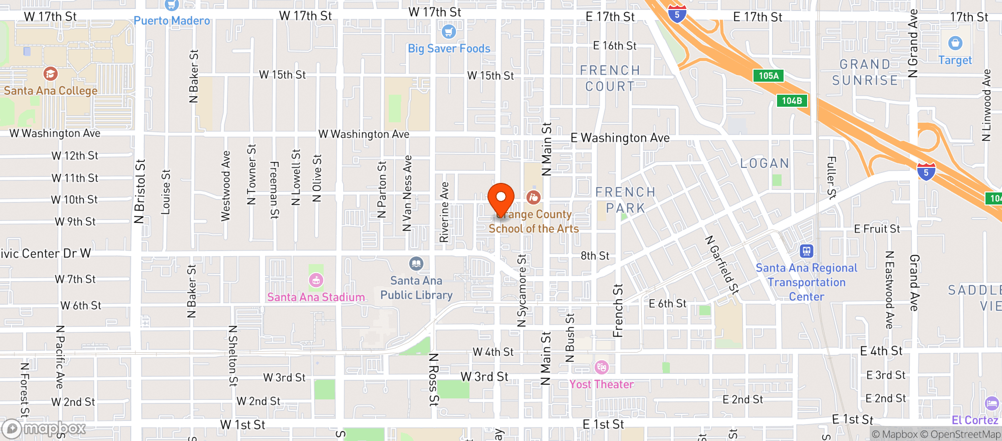 Map showing 7 Eleven #18167