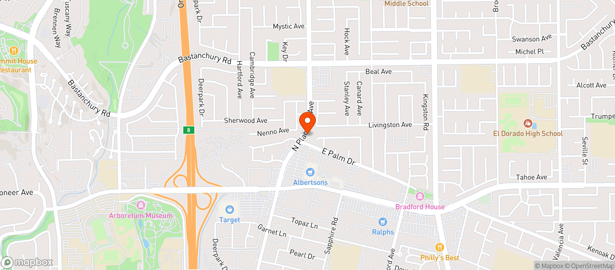 Map showing 7 Eleven #17841