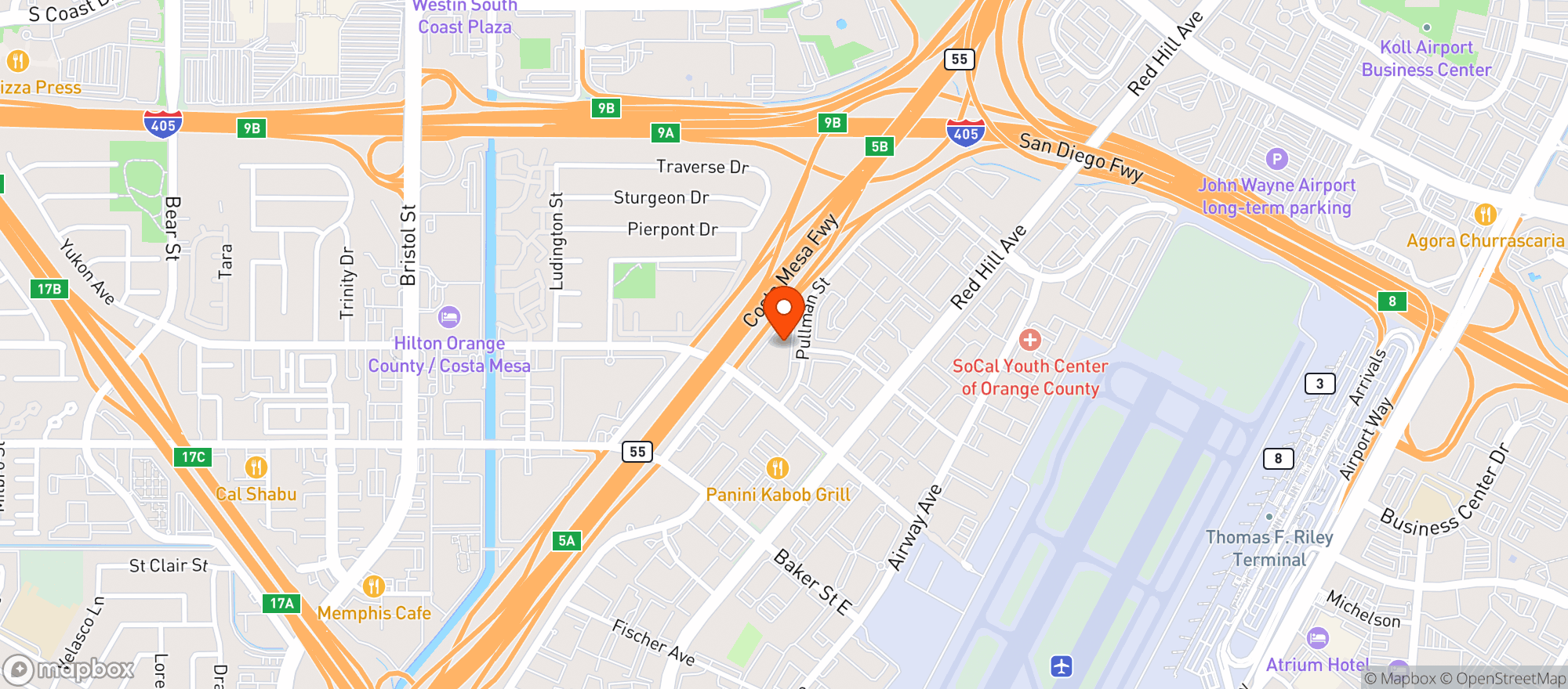 Map showing Buenas Coffee