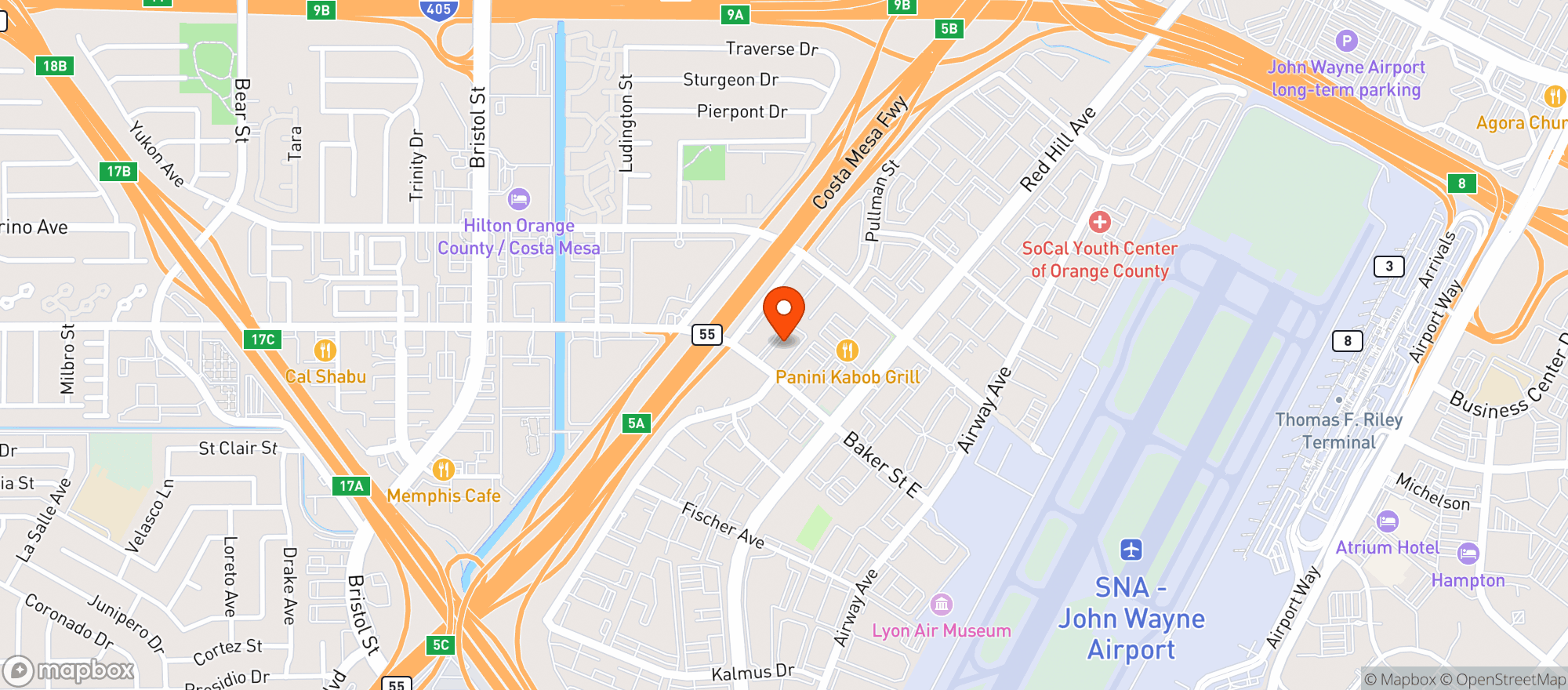 Map showing 24 Carrots Catering & Events