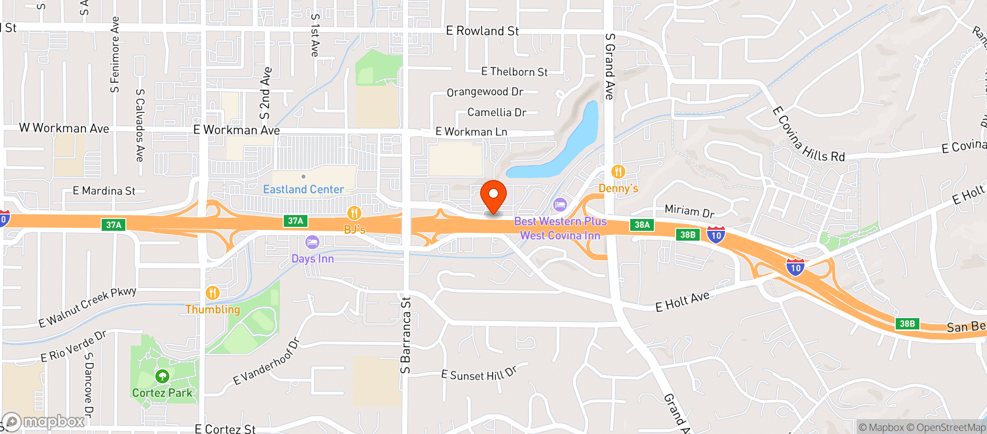 Map showing El Torito