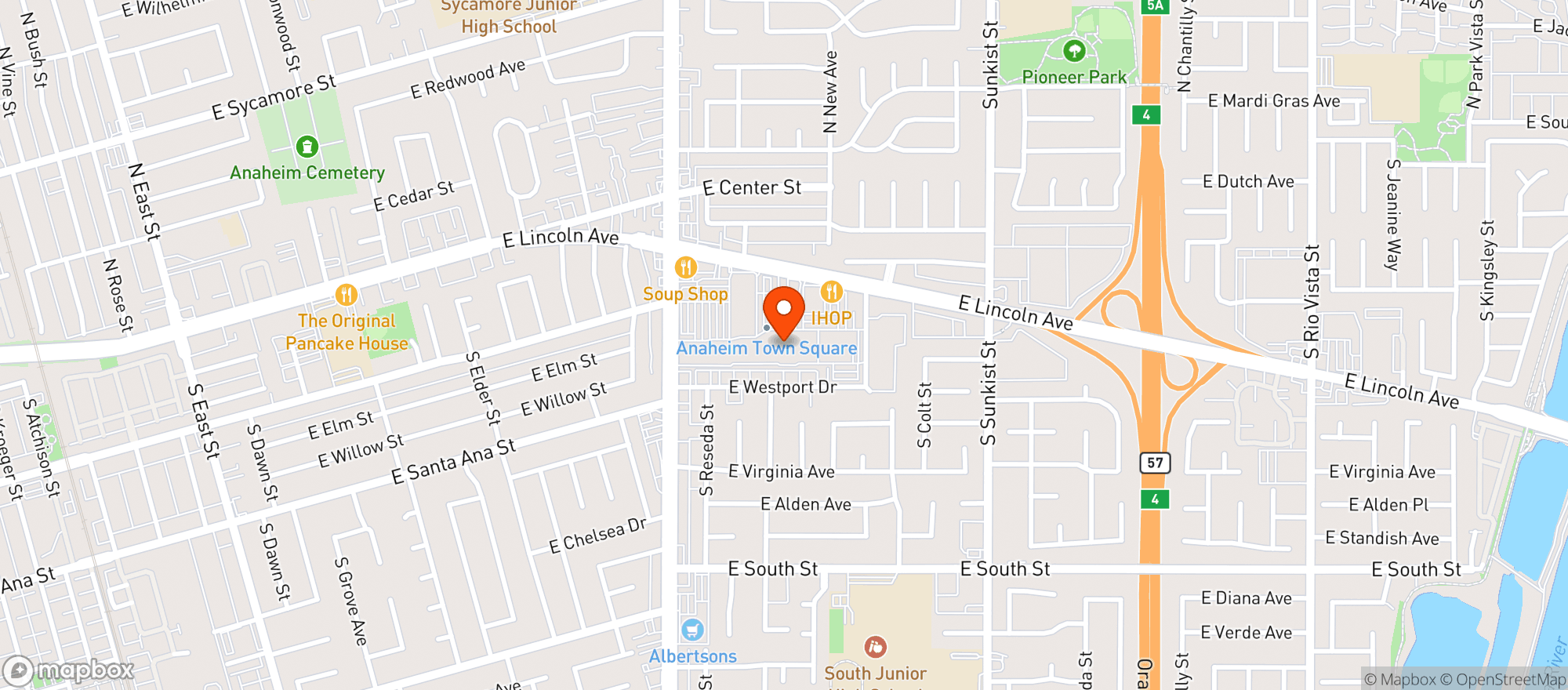 Map showing Target