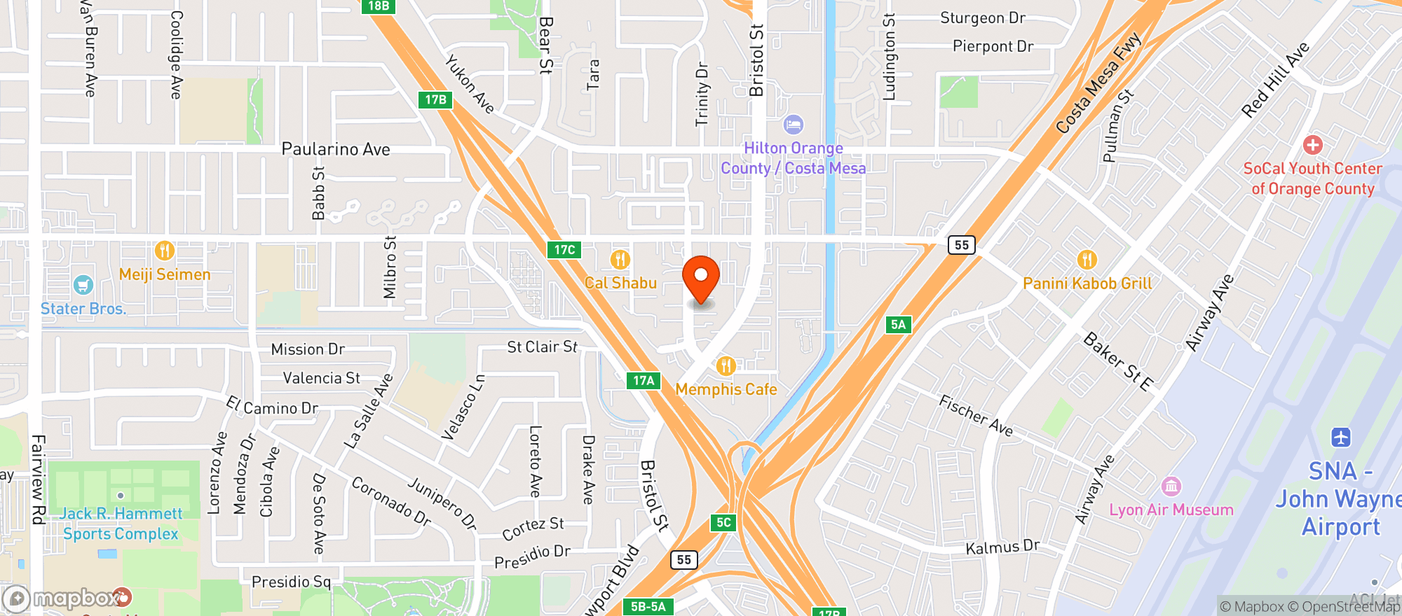 Map showing Salty Bear Brewing