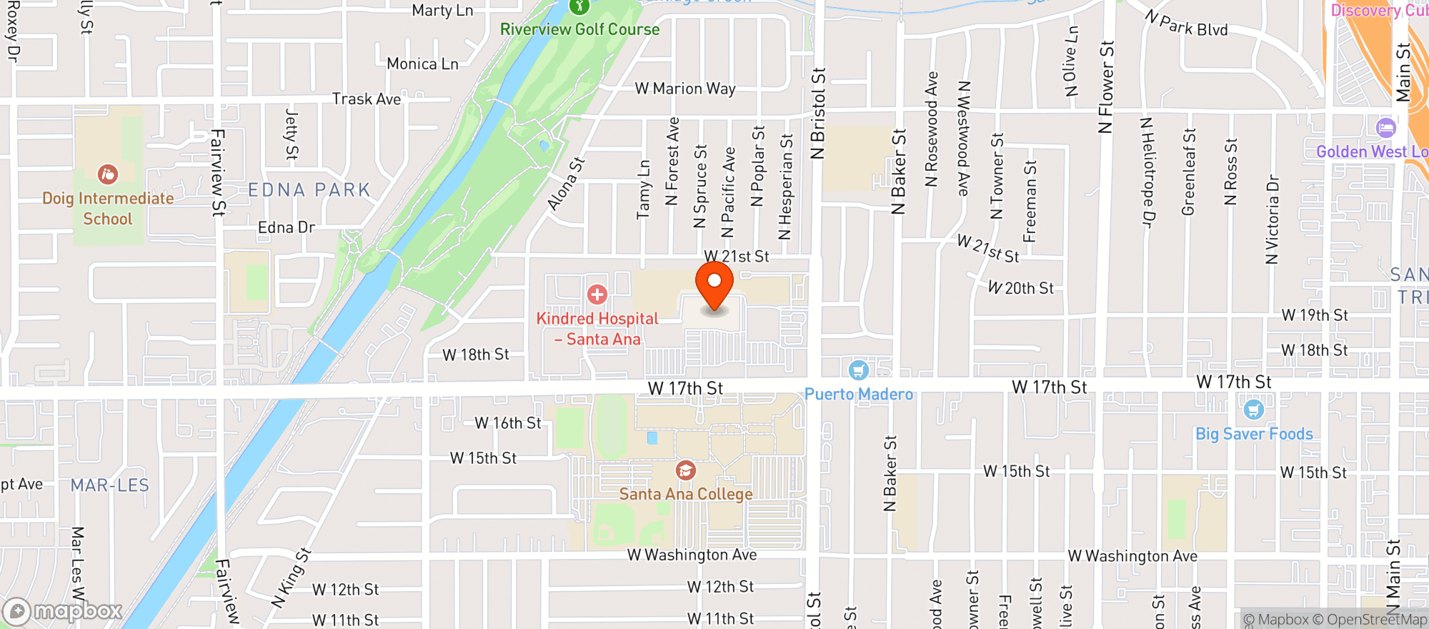 Map showing Target