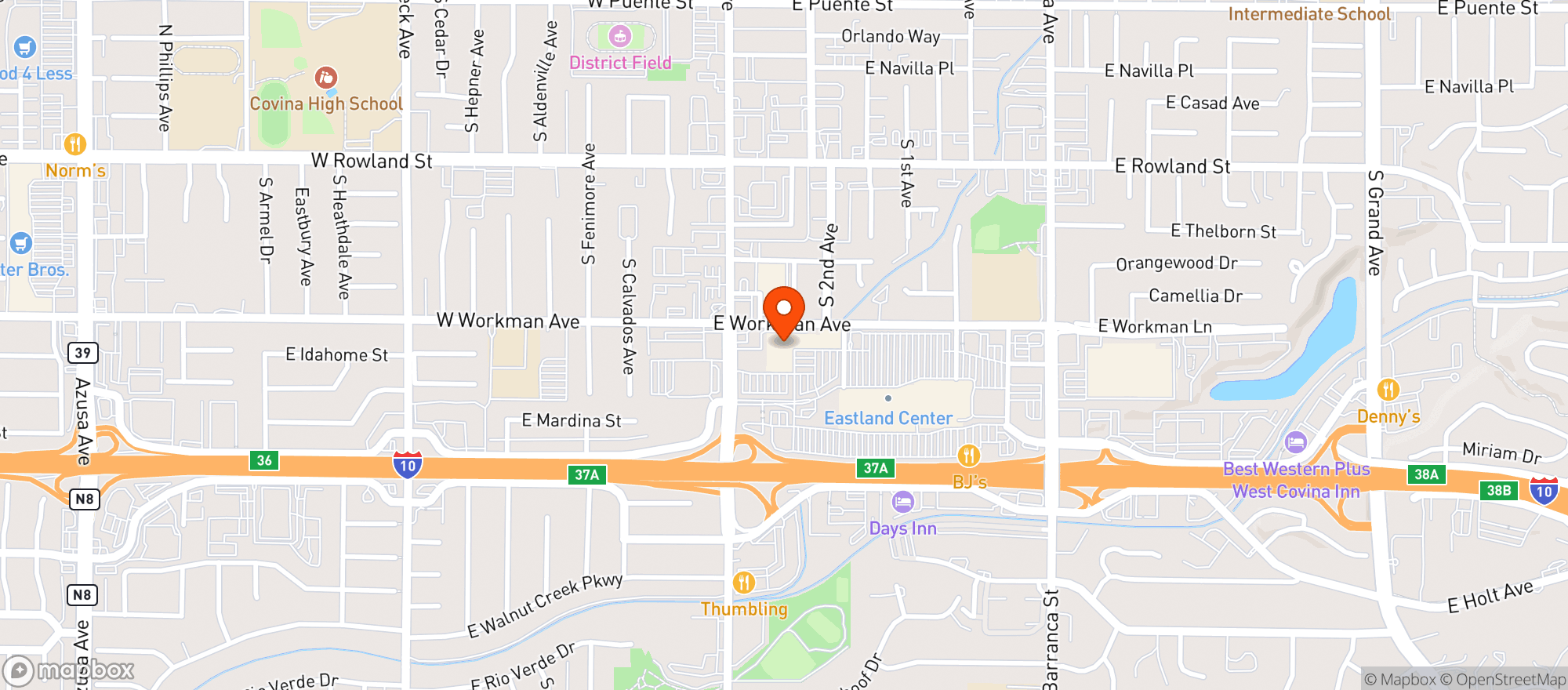 Map showing Sprouts Farmers Market