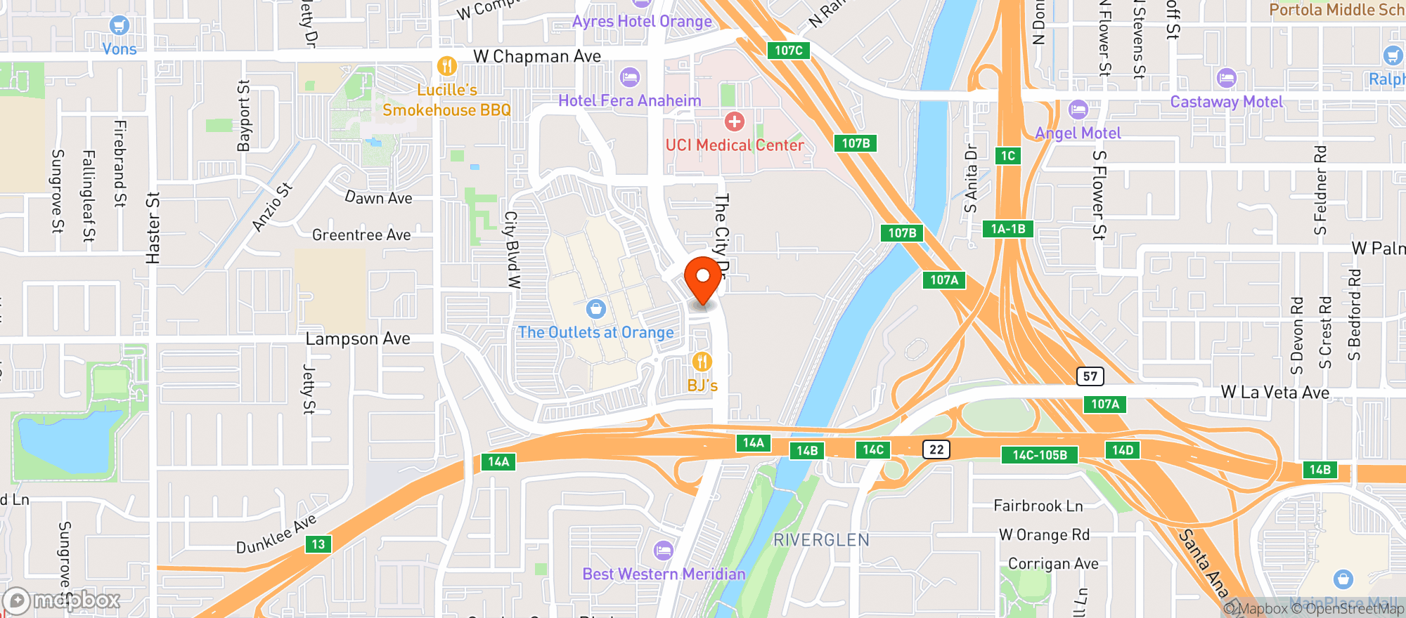 Map showing Tgi Fridays #1912