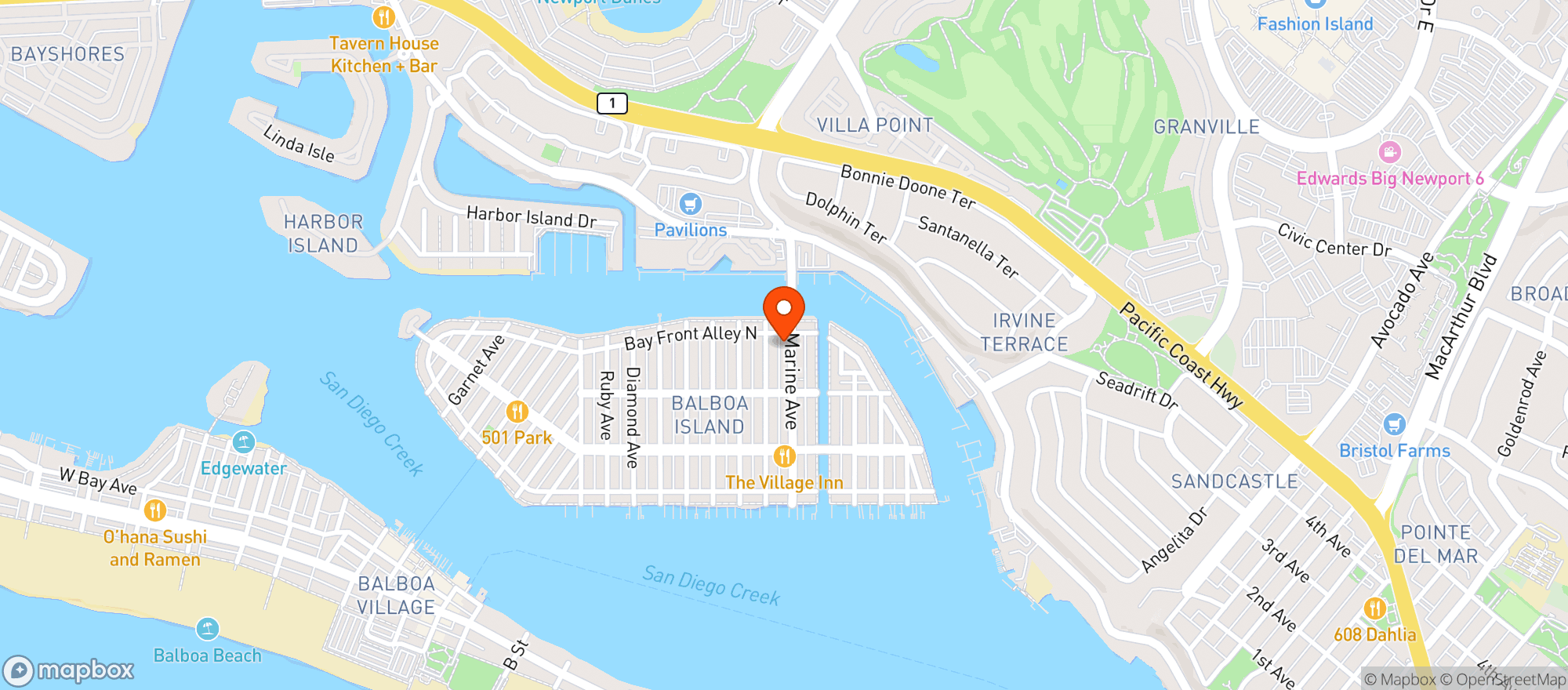 Map showing Jasper Coffee