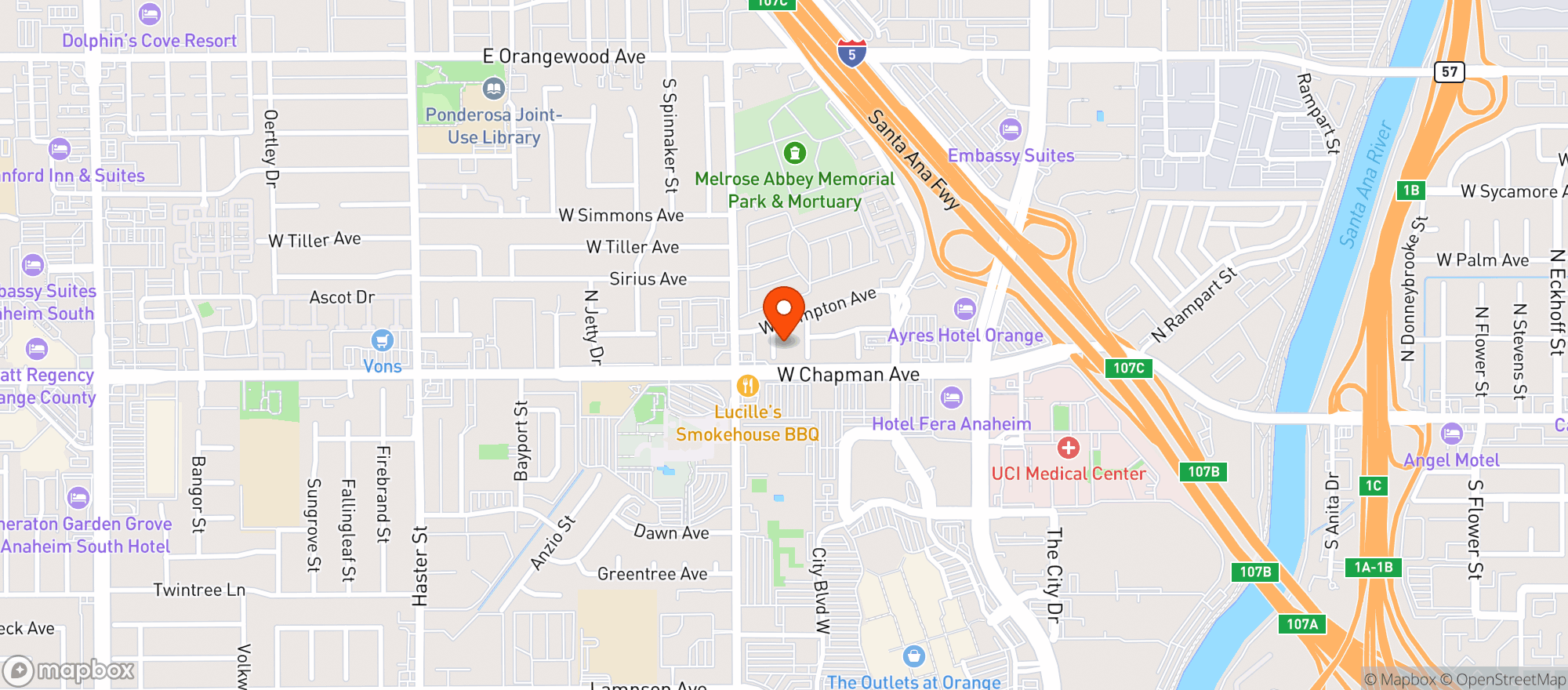 Map showing ABC Liquor 14