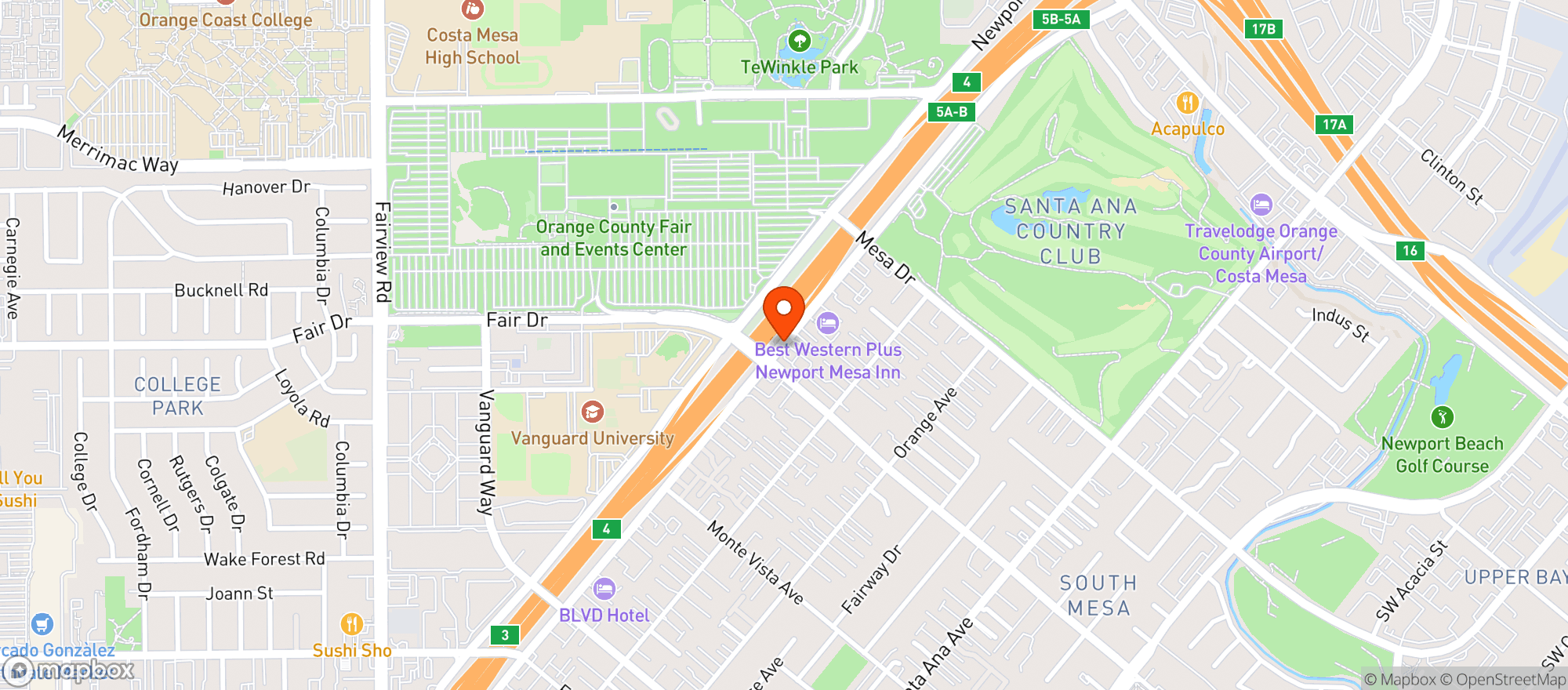 Map showing Ampm