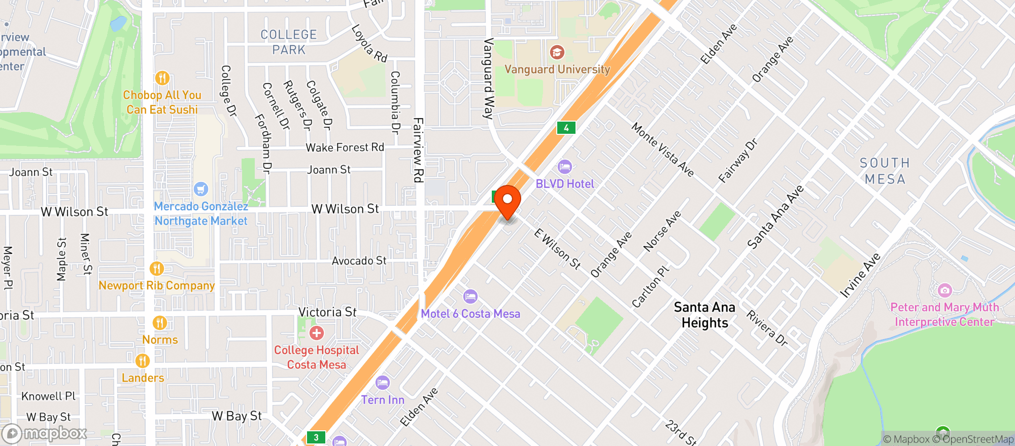 Map showing Up In smoke