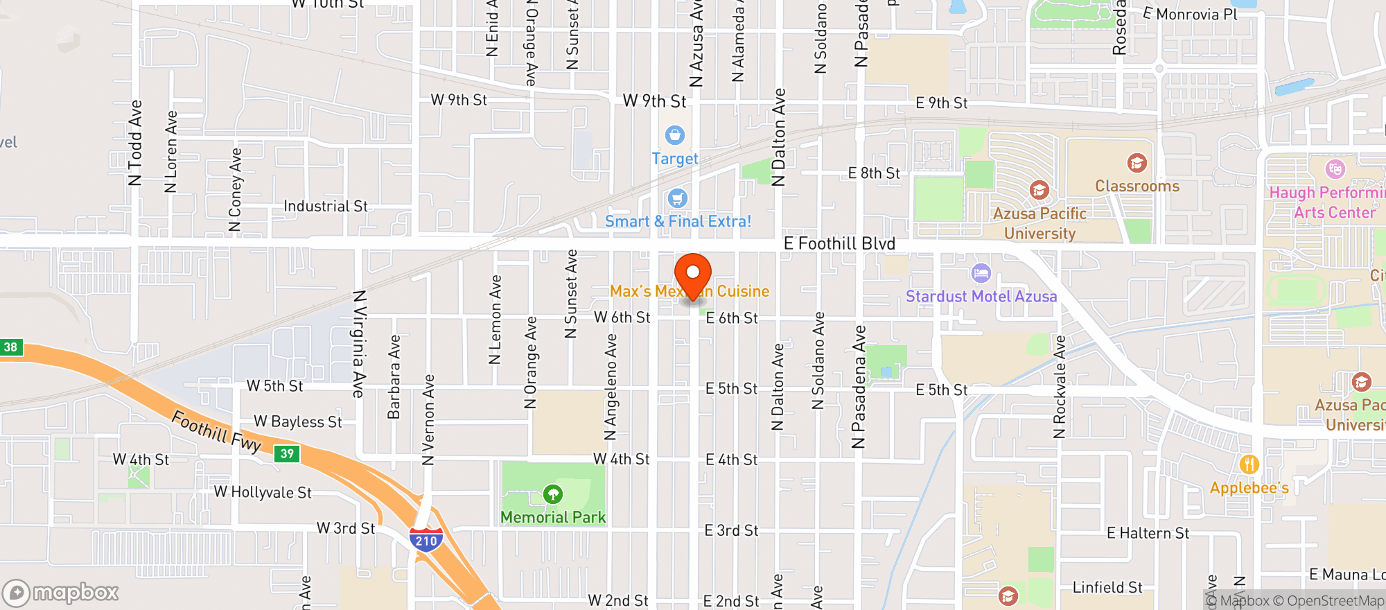 Map showing LEMON ZEST