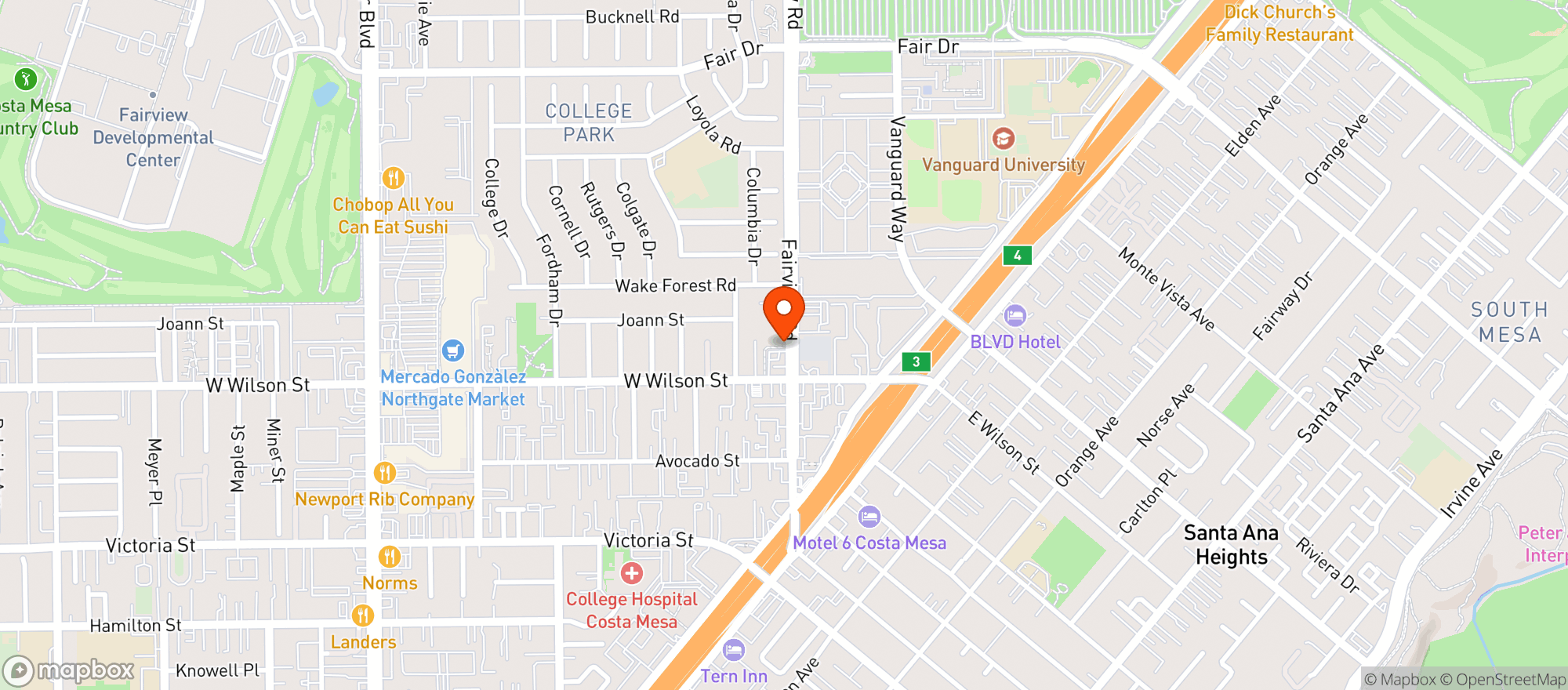 Map showing Golden Smoke Shop