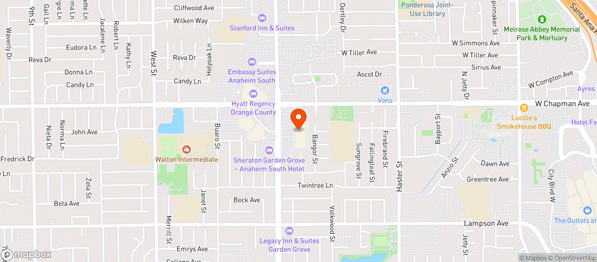 Map showing Target