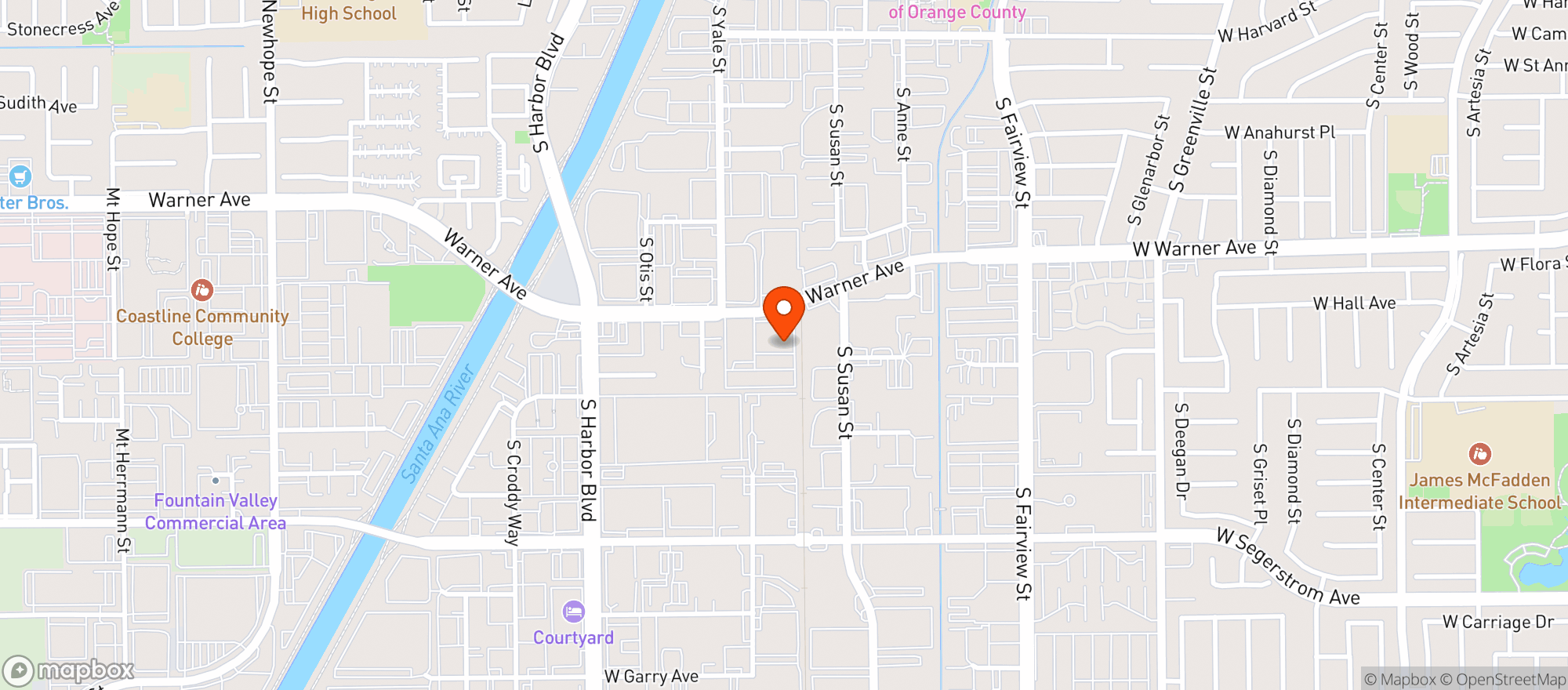 Map showing Planet 13 Orange County