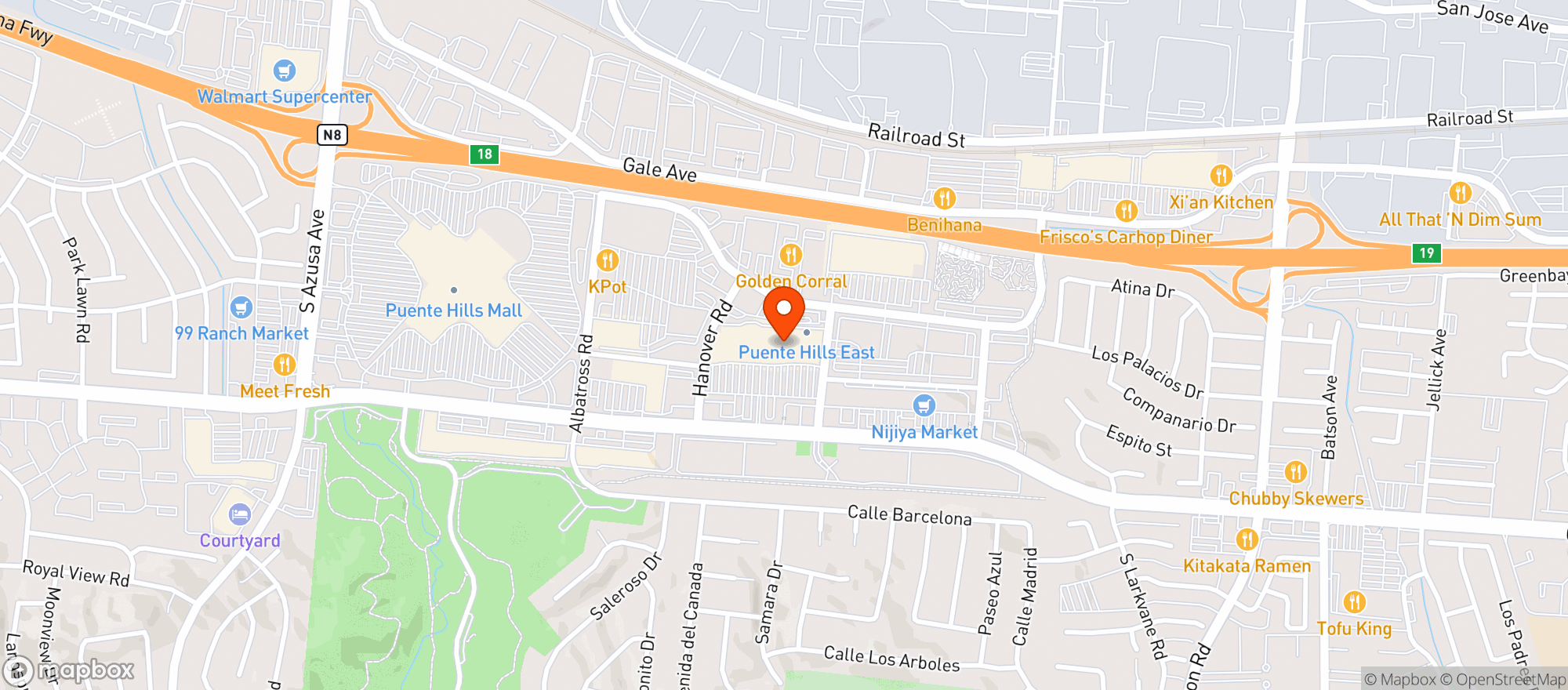 Map showing Target