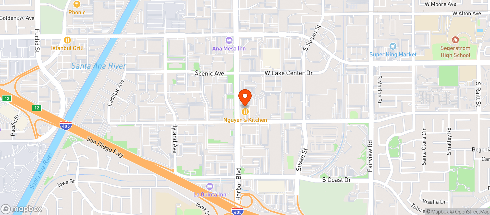 Map showing DARKROOM Restaurant & Wine Bar