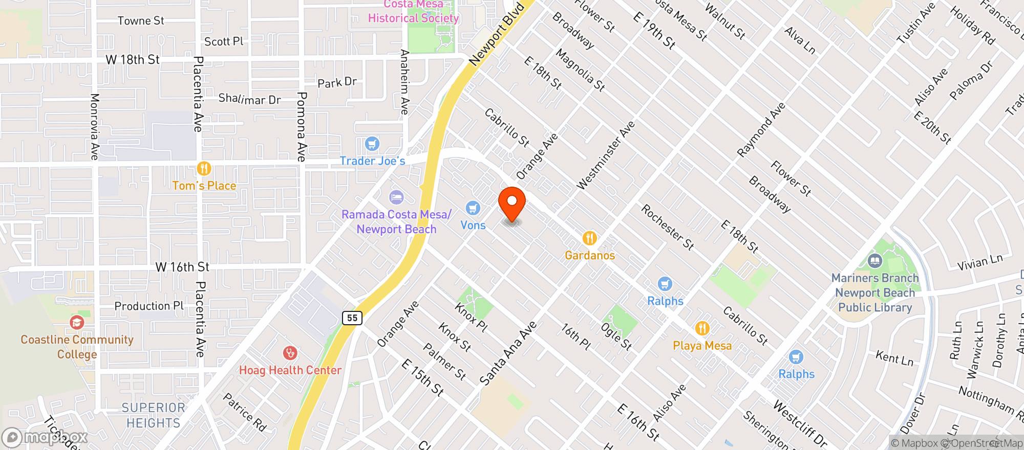 Map showing Sprouts Farmers Market