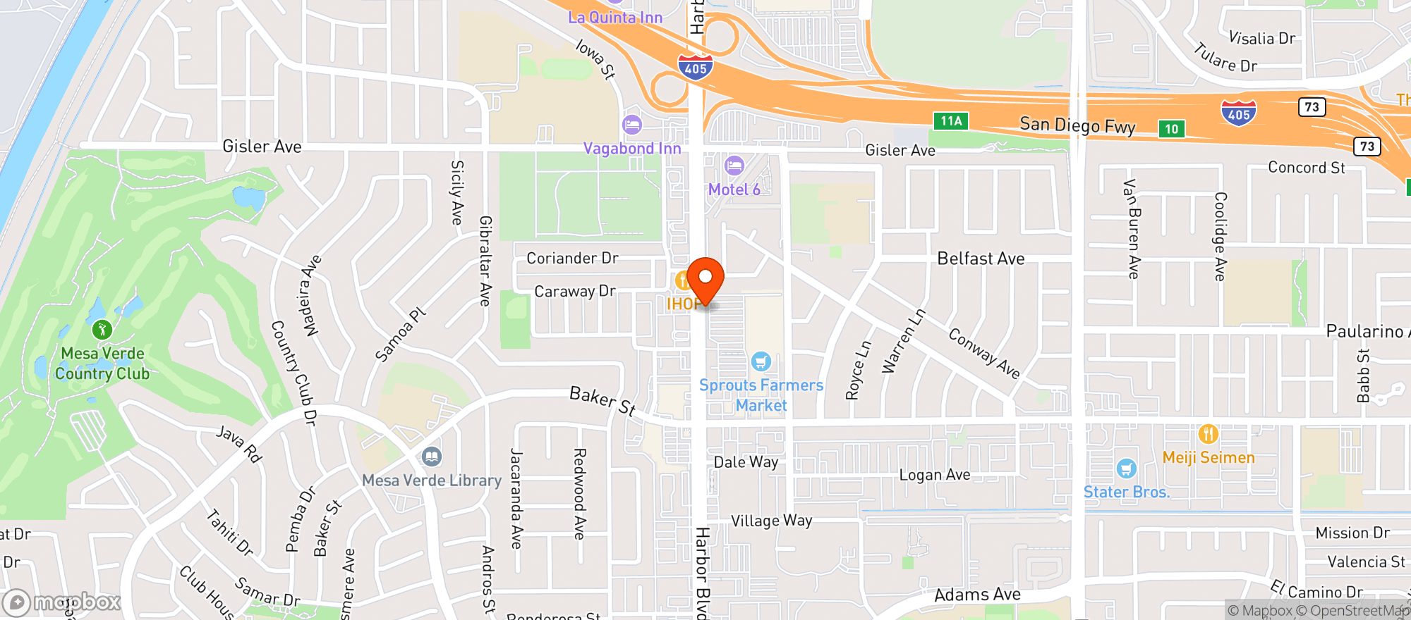 Map showing Sprouts Farmers Market #240