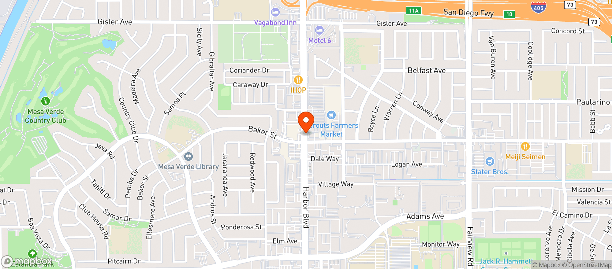 Map showing Circle K