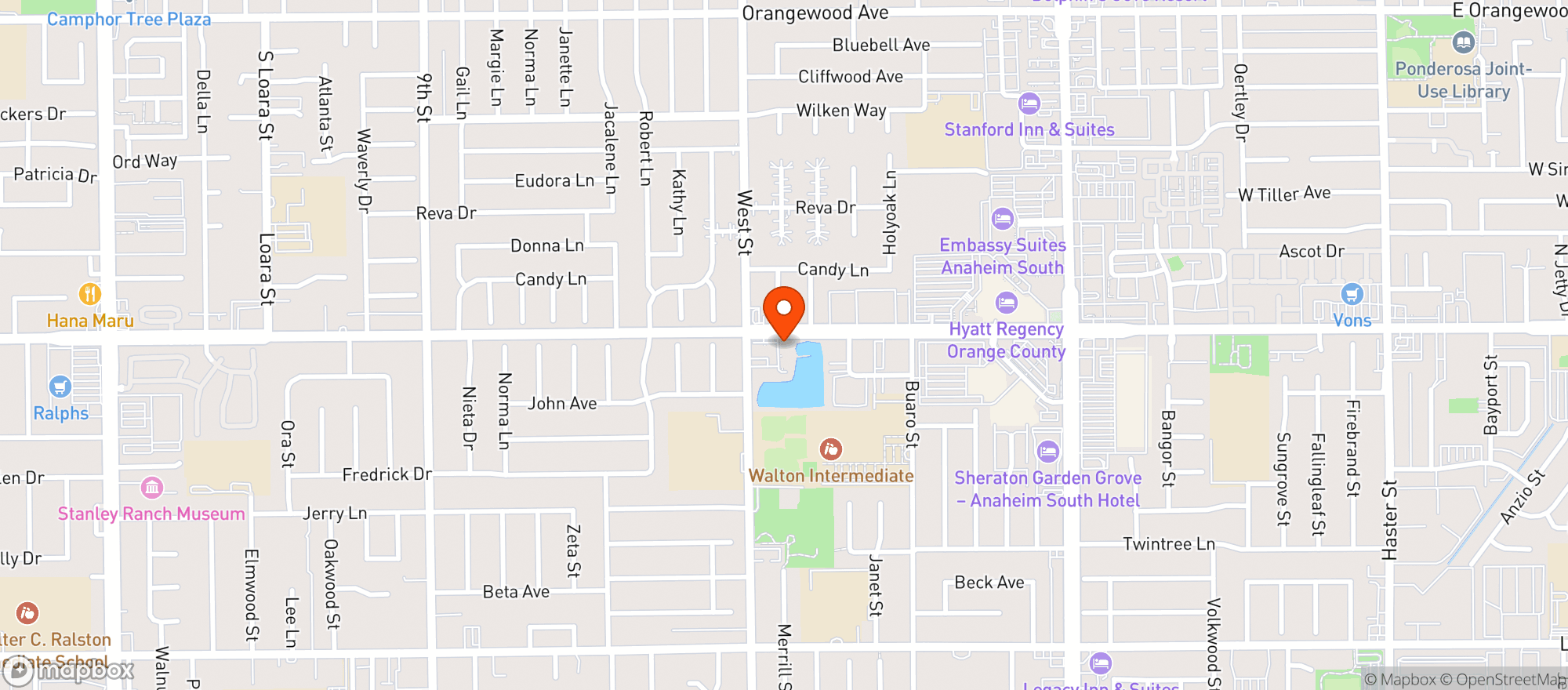 Map showing Urthly Vegan Market