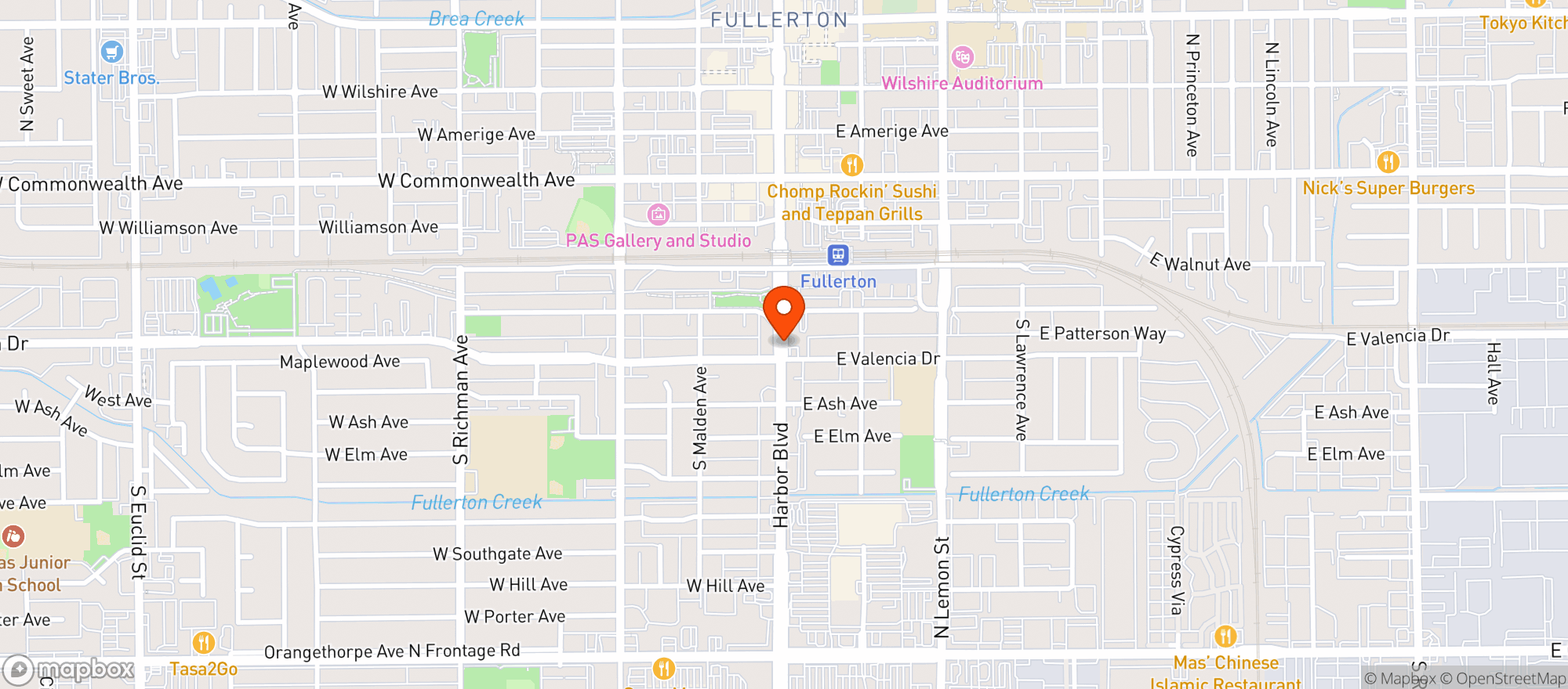 Map showing Circle K