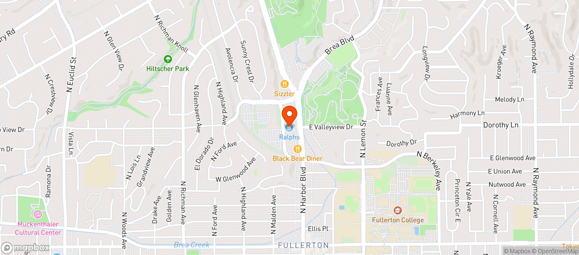 Map showing Ralphs (703) - 00072 - La Mancha Center
