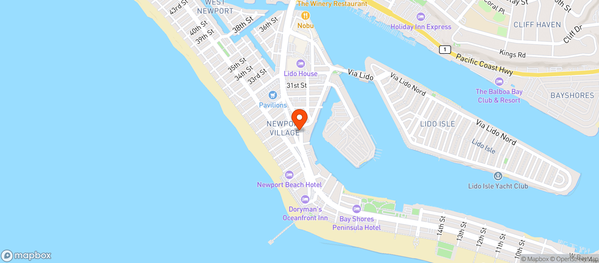 Map showing Sportsman Liquor