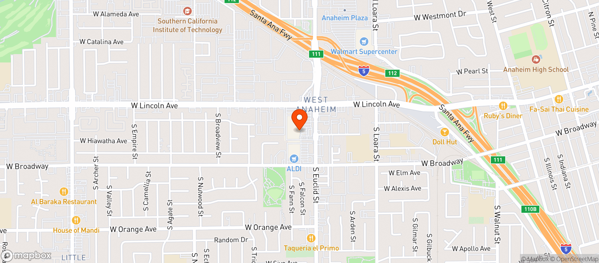 Map showing Target