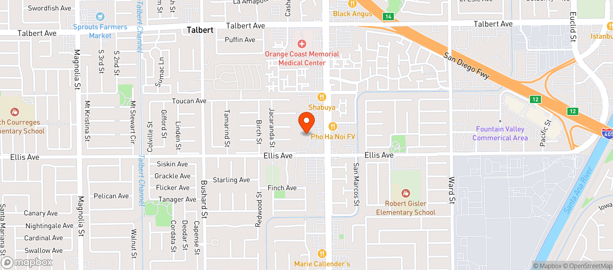 Map showing Ralphs