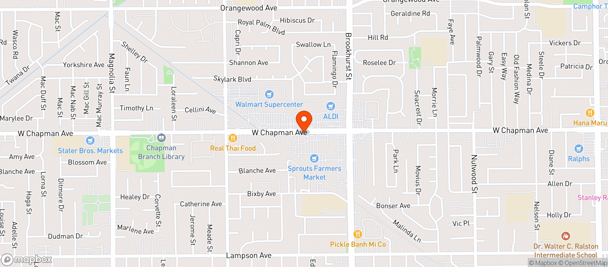 Map showing SPROUTS FARMERS MARKET