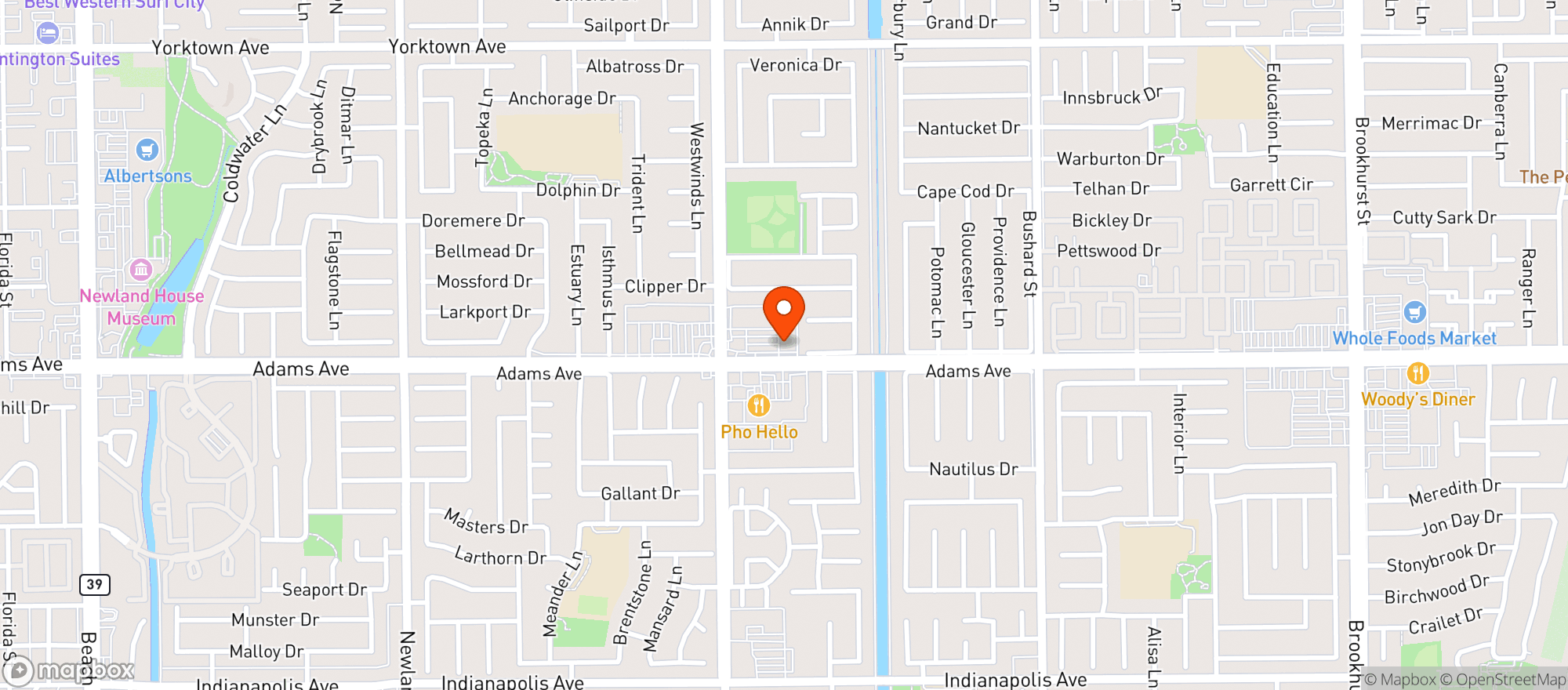 Map showing Don Joses Mexican Restaurant