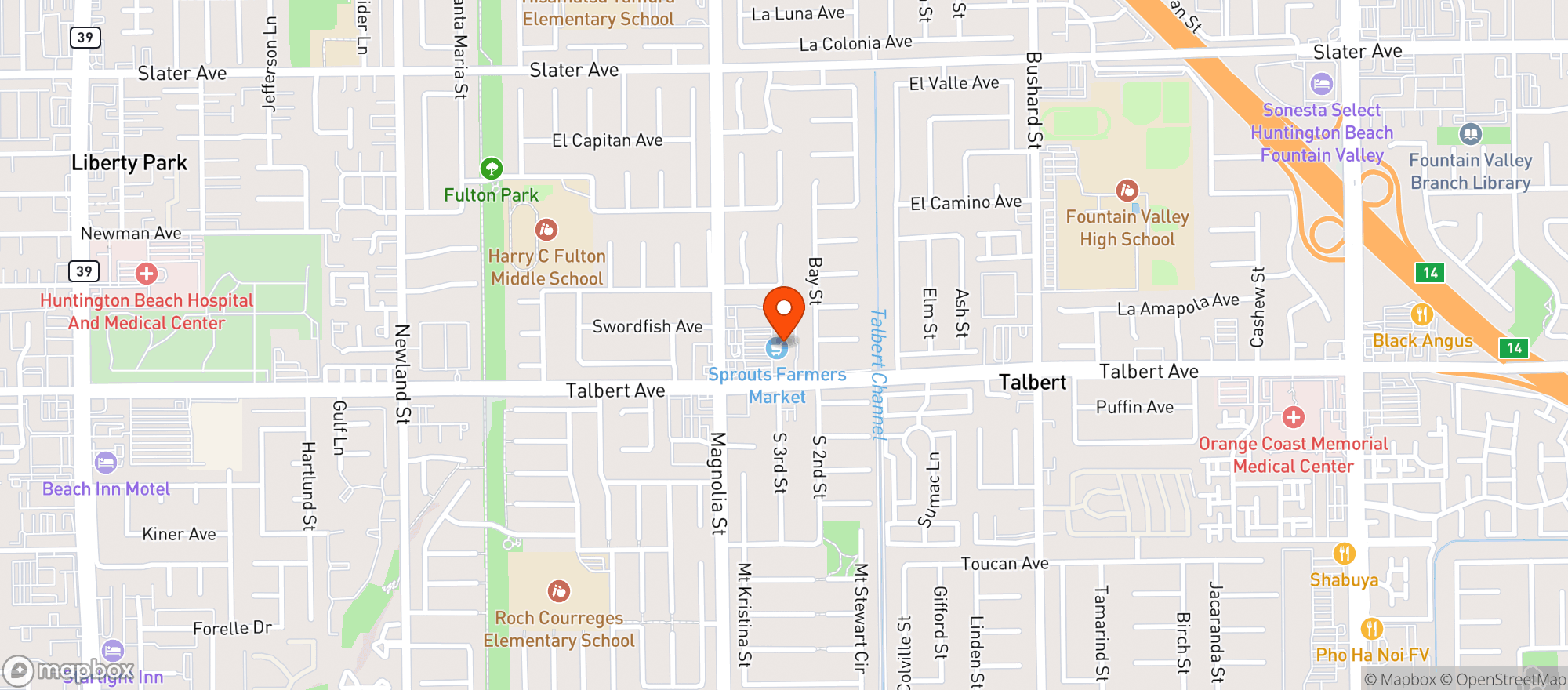 Map showing Sprouts Farmers Market