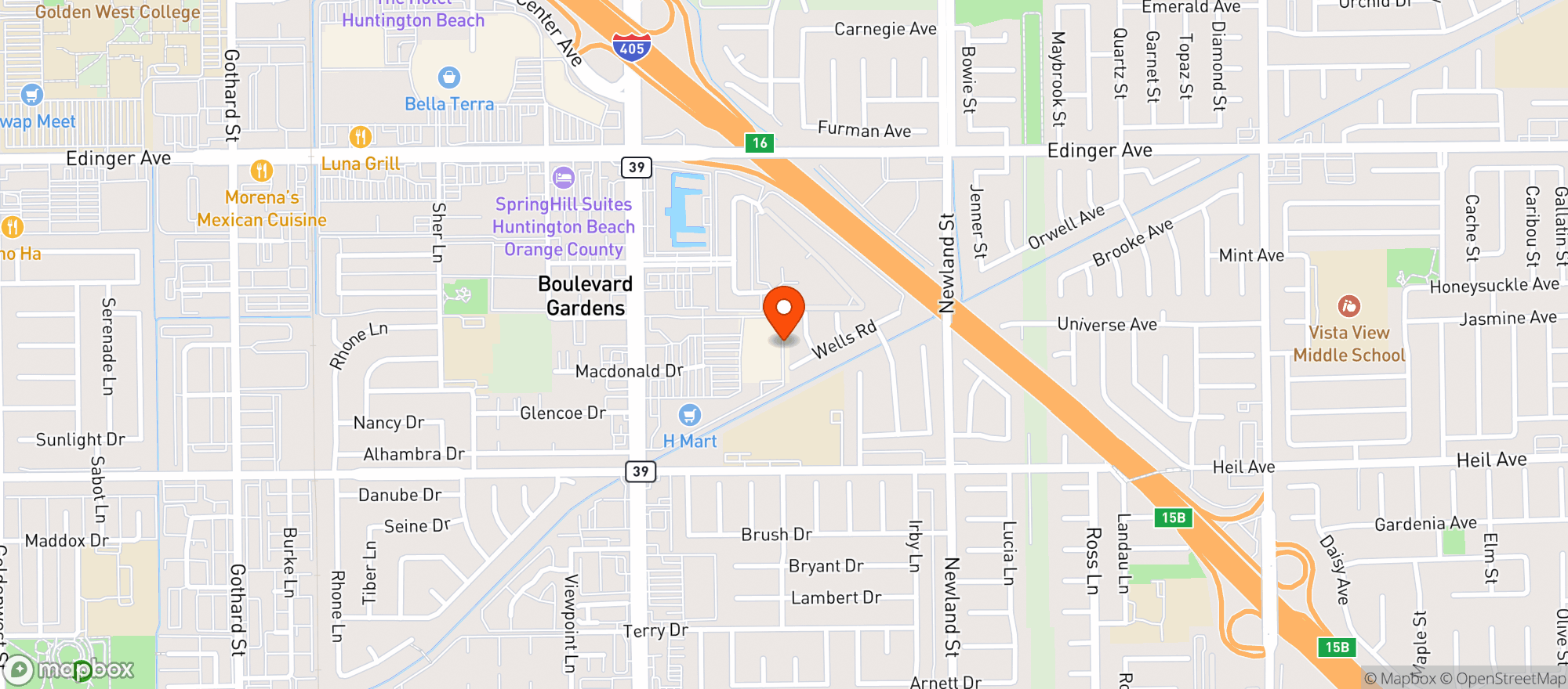 Map showing Target