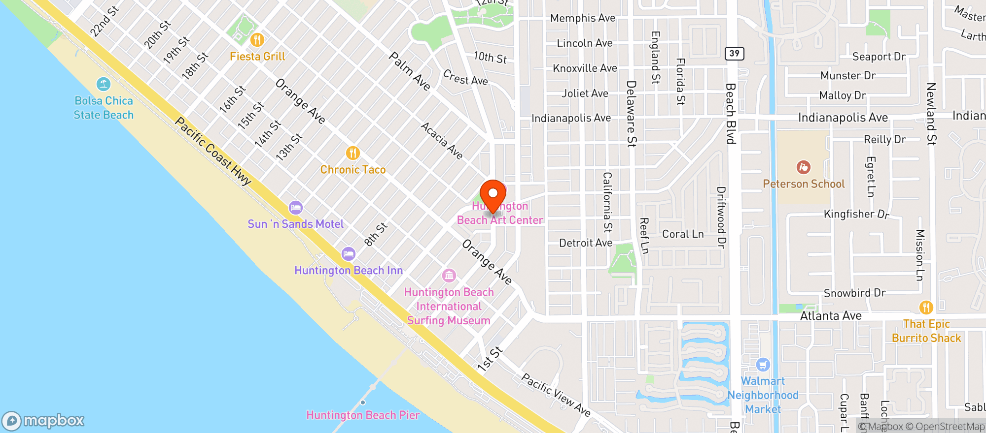 Map showing Main Street Liquors