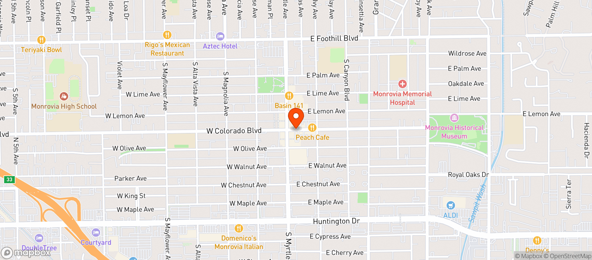 Map showing Bbq Blues