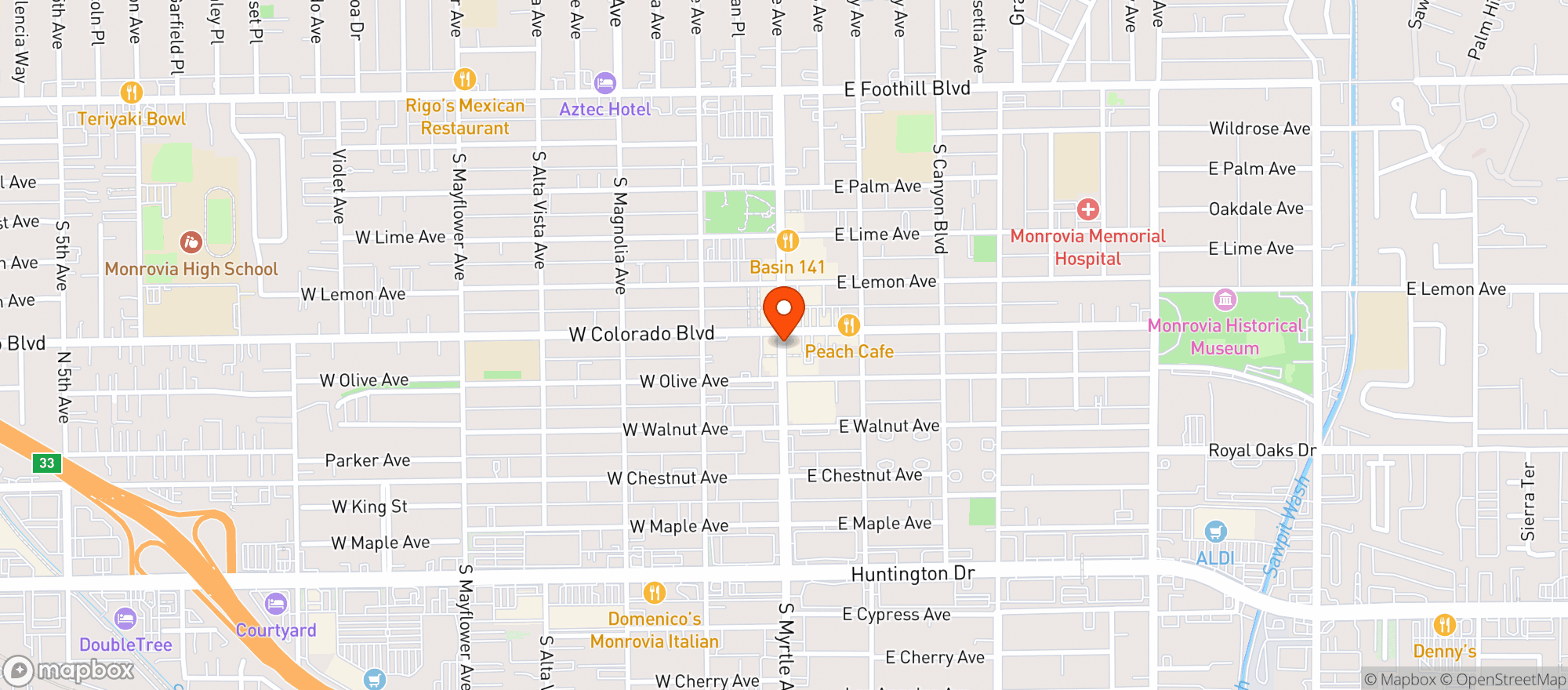 Map showing Copper Still Grill