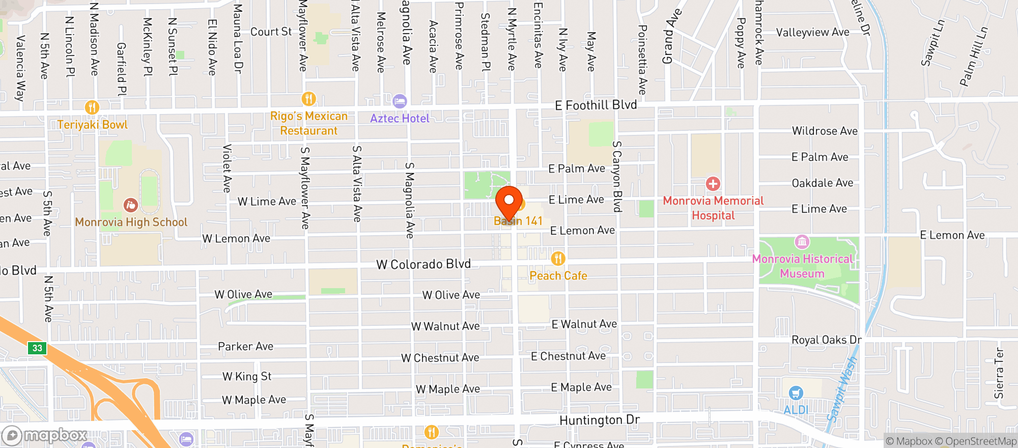Map showing Grey & Cash