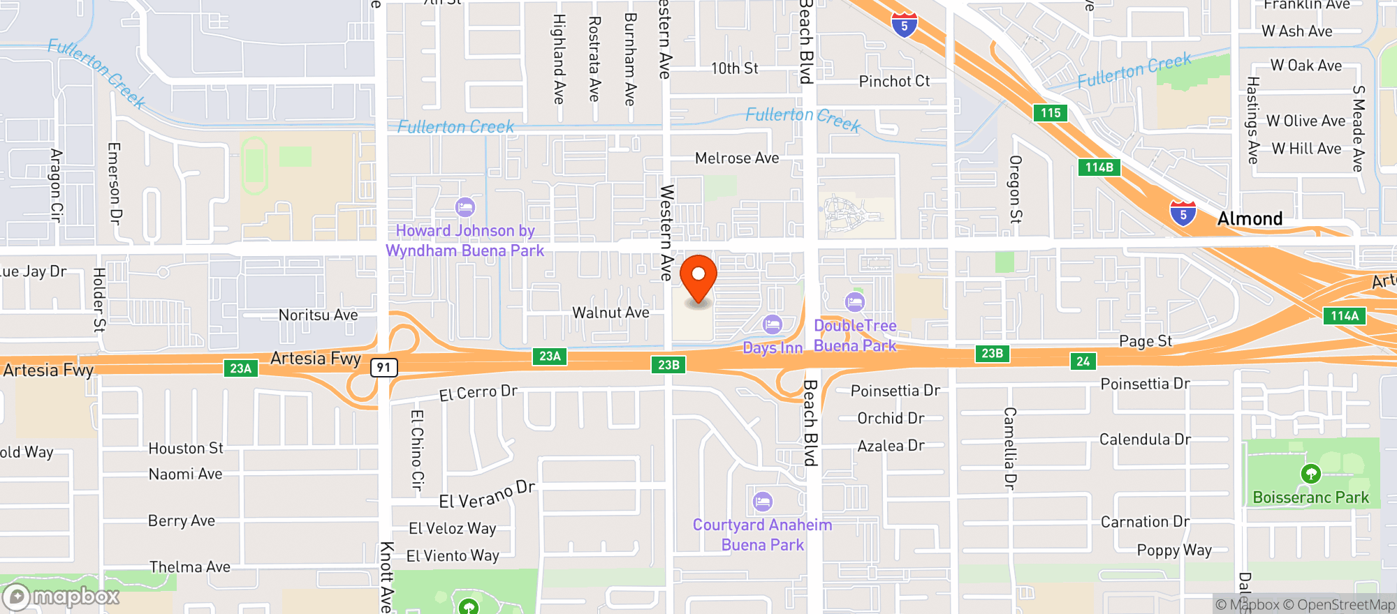 Map showing Target