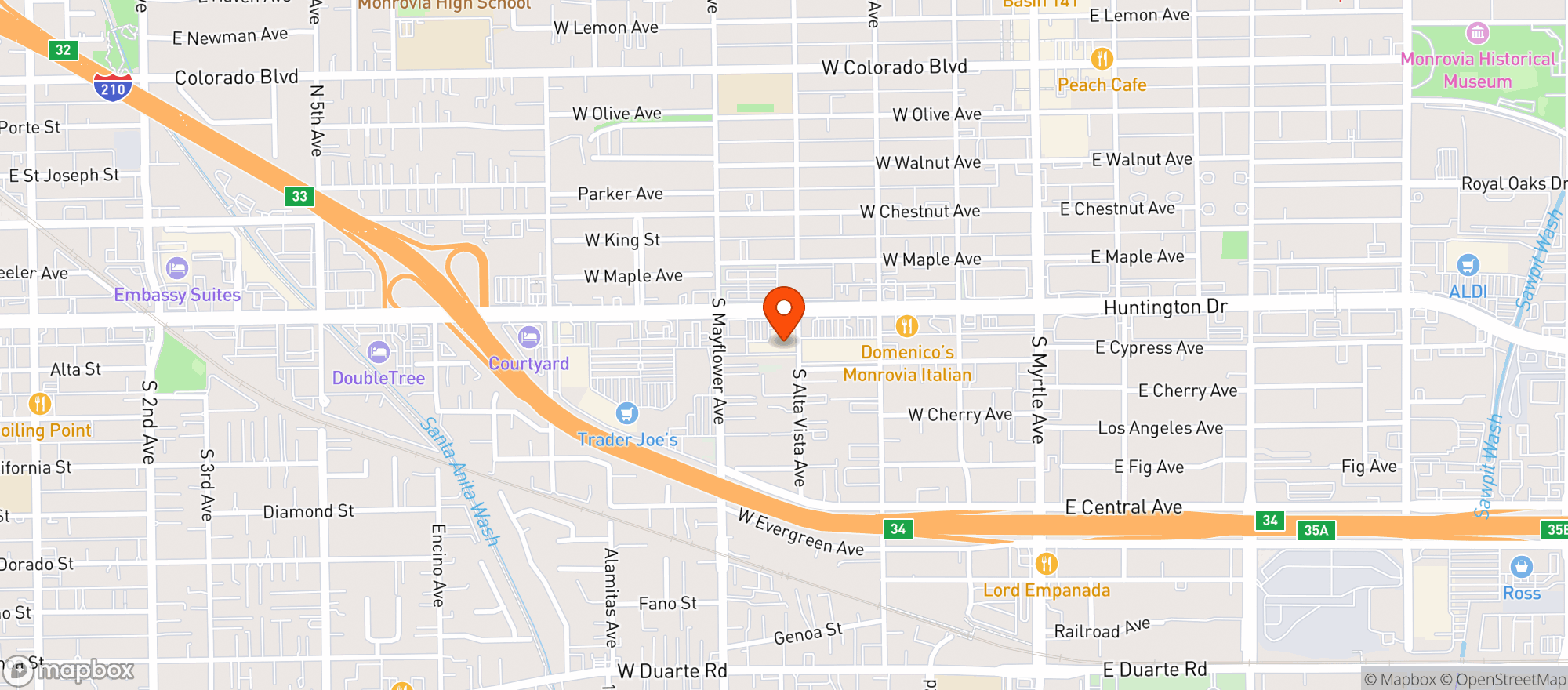 Map showing Sprouts Farmers Market