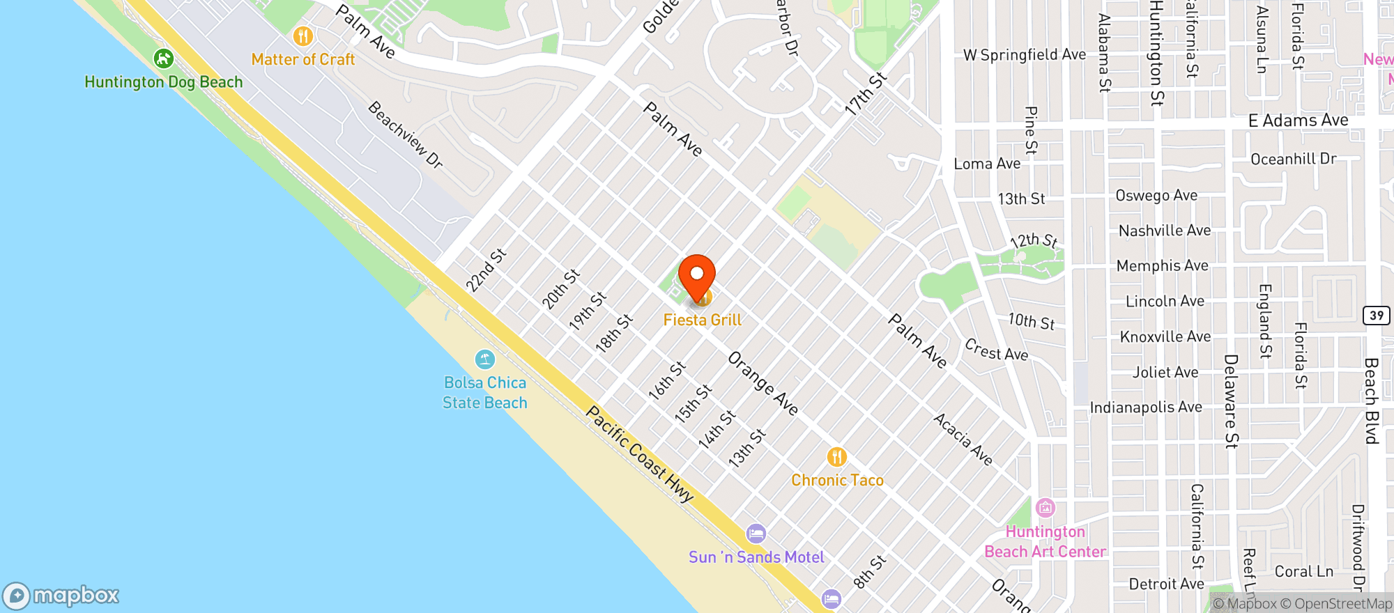 Map showing Seacliff Liquor