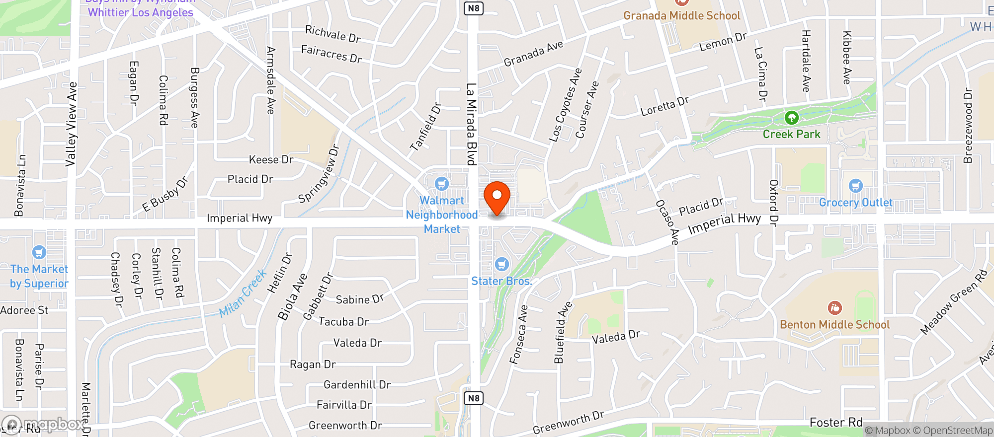 Map showing Scratch Billiards Sports & Grill