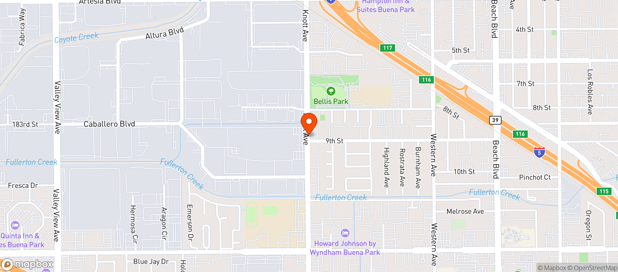Map showing Buena Liquor Market - Buena Park