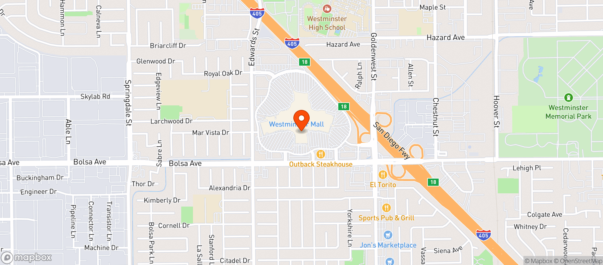 Map showing Target