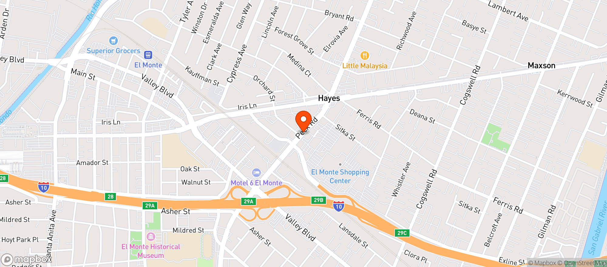 Map showing Packs