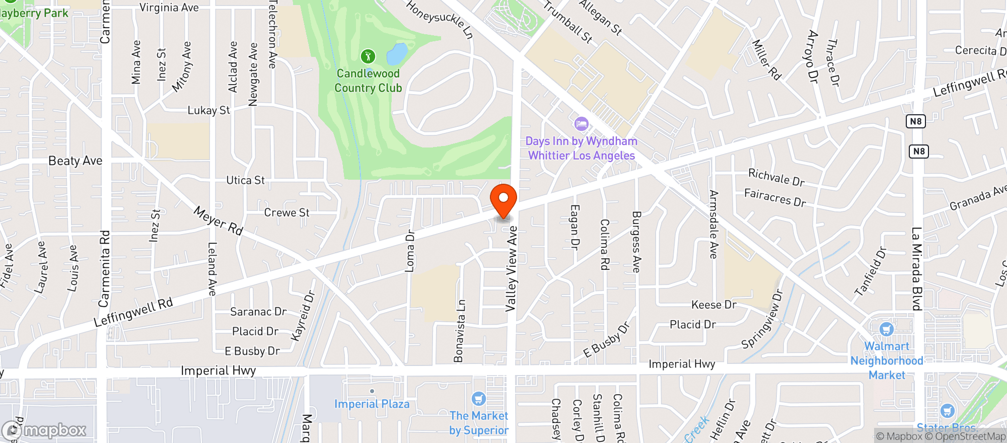 Map showing 7 Eleven #24131