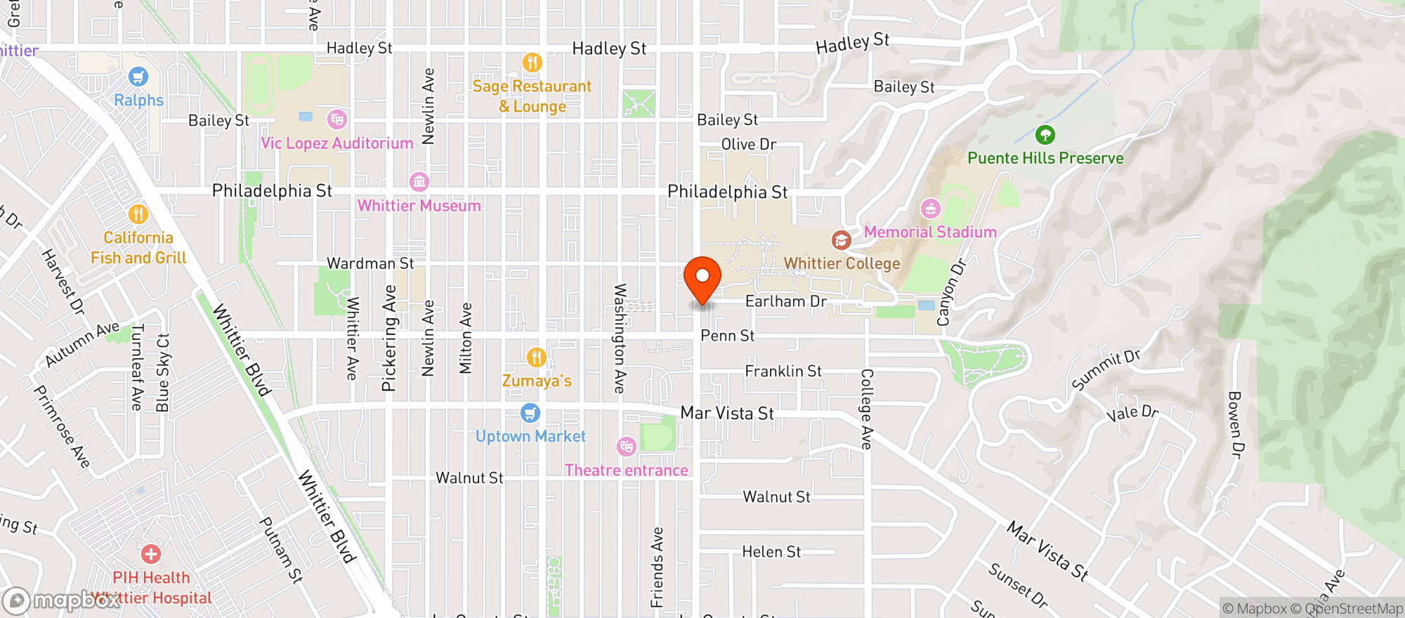 Map showing King And Queen Cantina