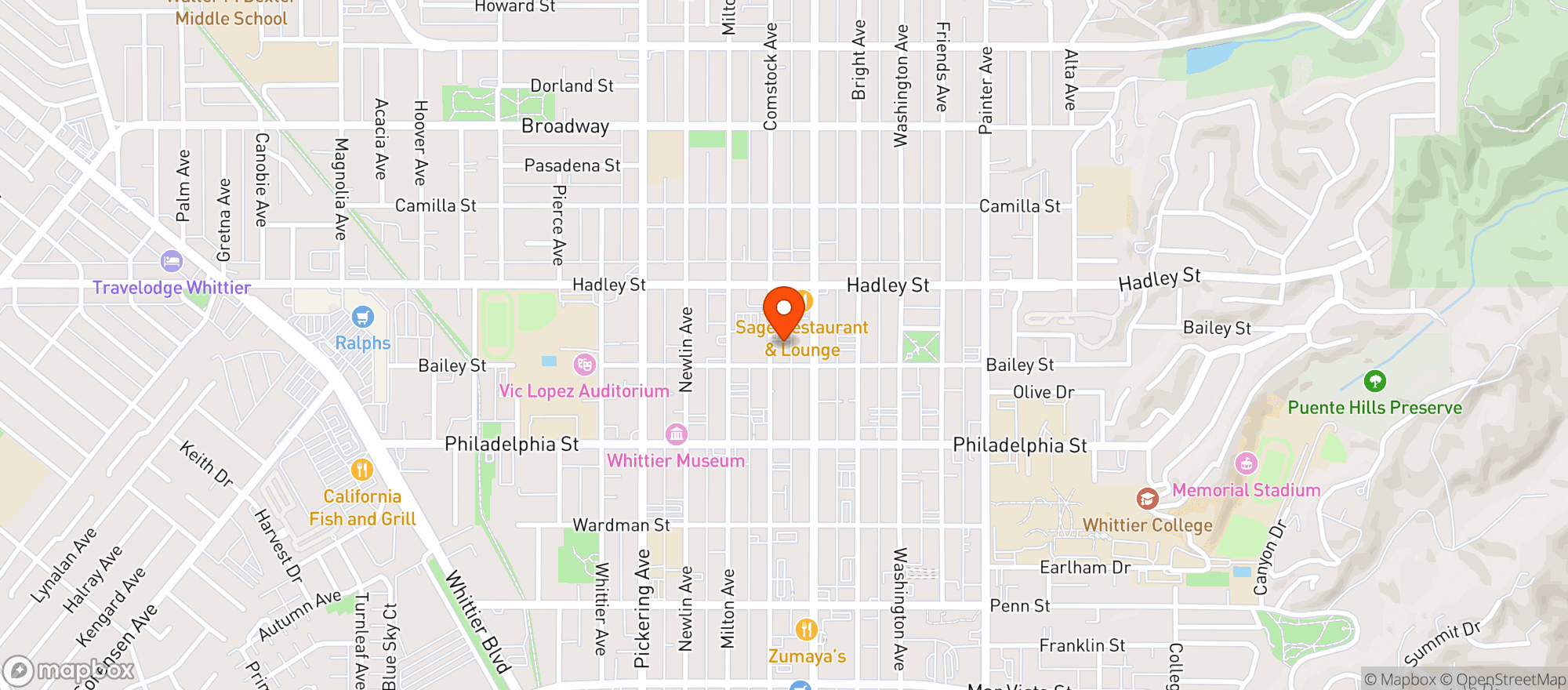 Map showing CrossFit Whittier - Whittier