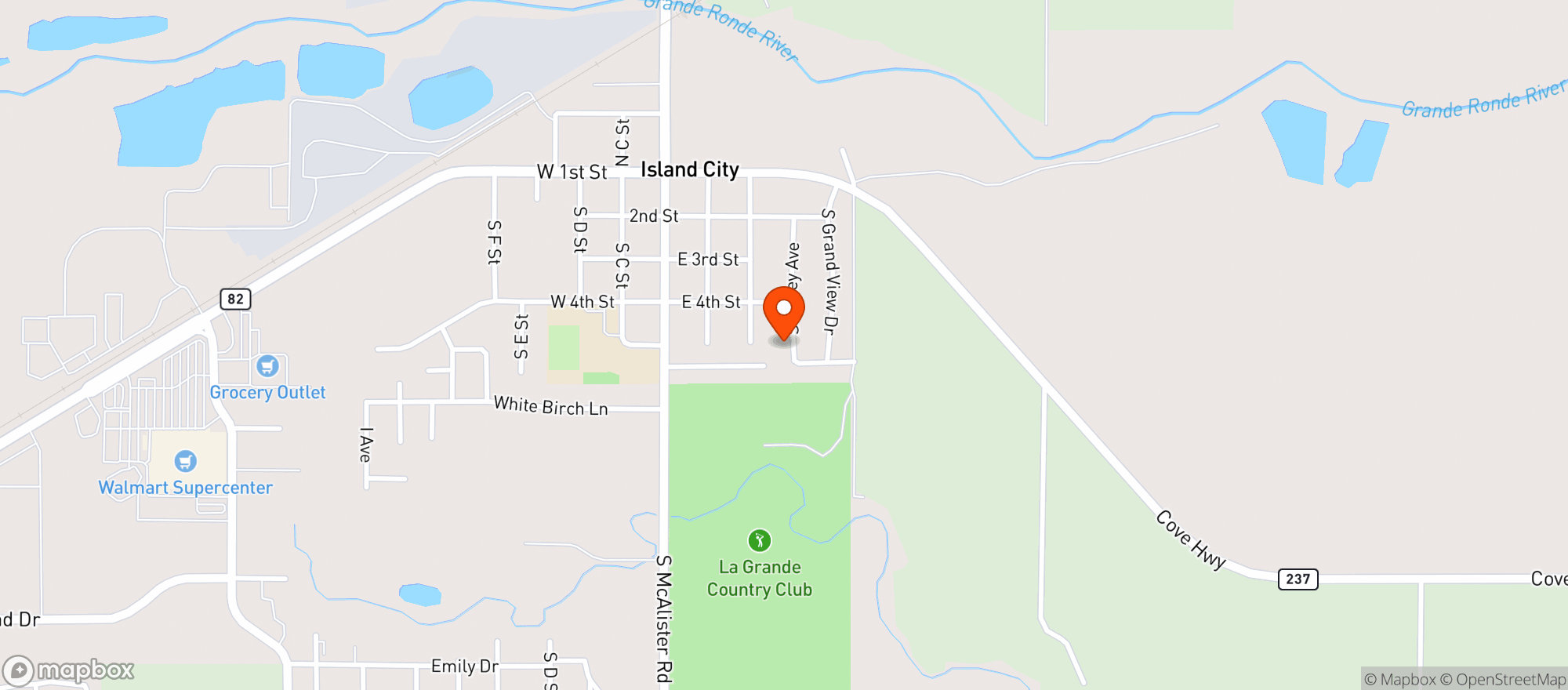 Map showing Fit Fuel Cafe