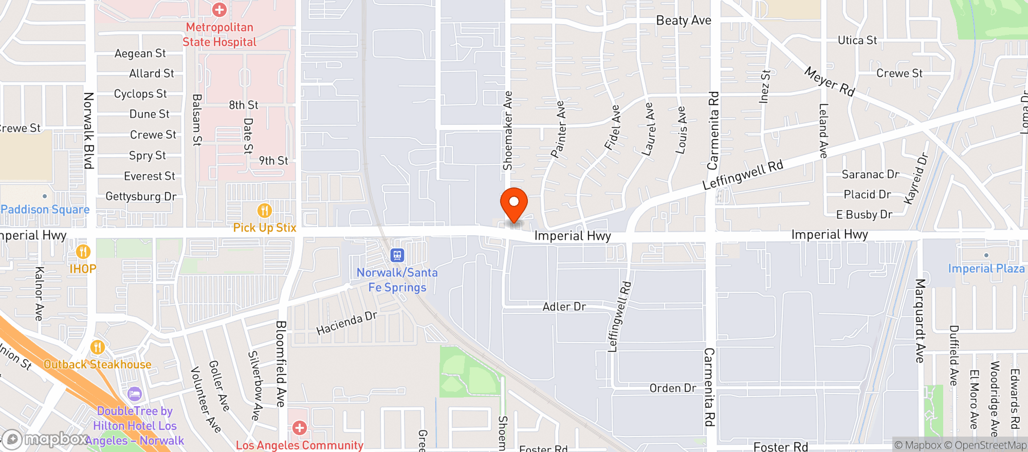 Map showing 7 Eleven #22225