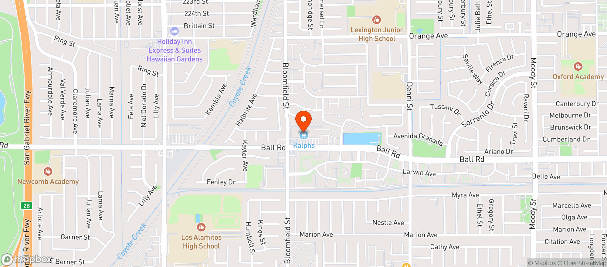 Map showing Ralphs